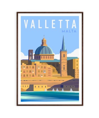 Valletta Print Malta Travel Poster acheter