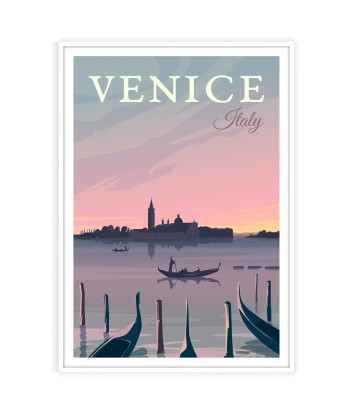 Venice Print Travel Poster Paris Déstockage Promo