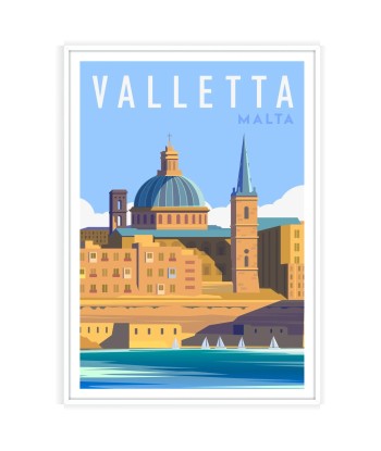 Valletta Print Malta Travel Poster acheter