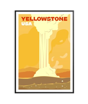 Yellowstone Print Travel Poster shop