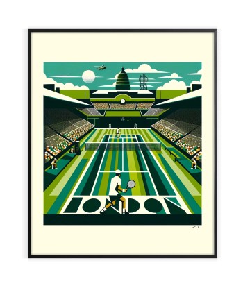 Wimbledon Poster Tennis Poster la colonne vertébrale