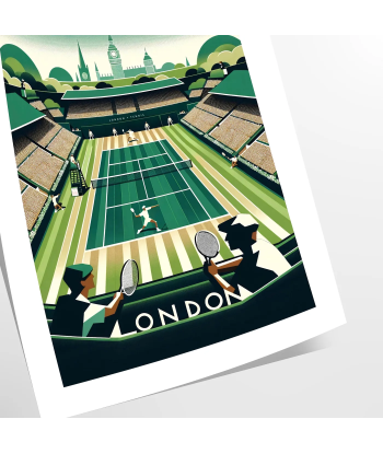 Wimbledon Tennis Print les muscles