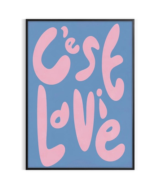 C Est La Vie Graphic Wall Art ou a consommer sur place