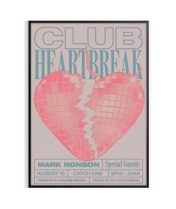 Club Heatbreak Trendy Popular Wall Print acheter