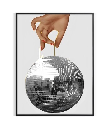 Disco Hand Graphic Wall Print de la marque