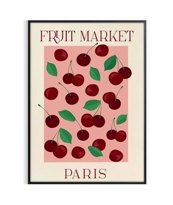 Fruit Market Paris Graphic Wall Print Comparez plus de prix