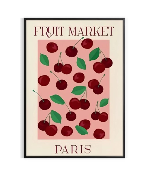 Fruit Market Paris Graphic Wall Print Comparez plus de prix