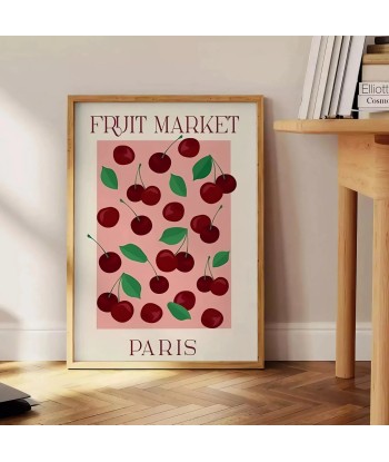 Fruit Market Paris Graphic Wall Print Comparez plus de prix