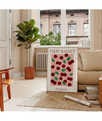 Fruit Market Paris Graphic Wall Print Comparez plus de prix