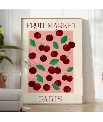 Fruit Market Paris Graphic Wall Print Comparez plus de prix