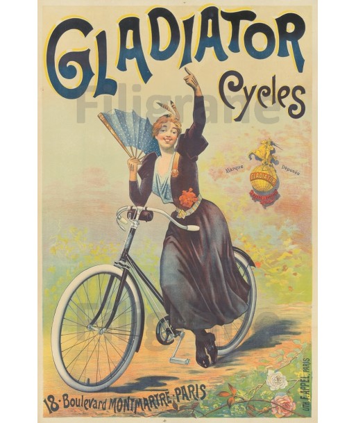 CYCLES GLADIATOR Rf292-POSTER/REPRODUCTION d1 AFFICHE VINTAGE suggérées chez