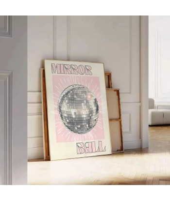 Mirror Ball Trendy Graphic Poster français