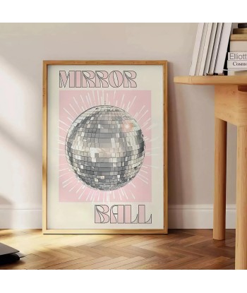 Mirror Ball Trendy Graphic Poster français