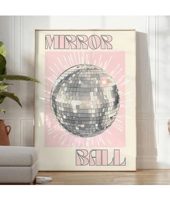 Mirror Ball Trendy Graphic Poster français