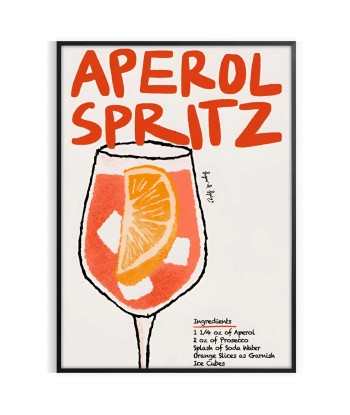 Aperol Spritz Cocktail Poster une grave pollution 