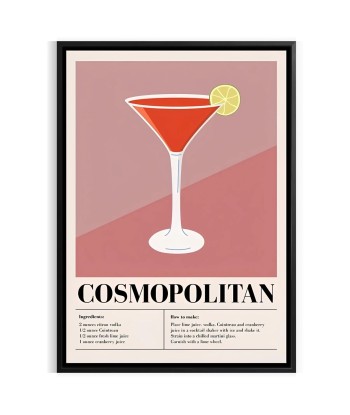 Cosmopolitan Cocktail Wall Art 1 est présent 