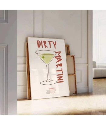 Dirty Martini Cocktail Poster 50-70% off 