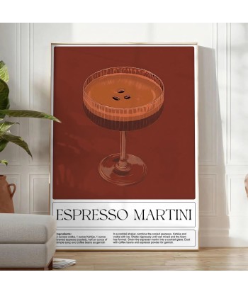 Espresso Martini Cocktail Print la colonne vertébrale