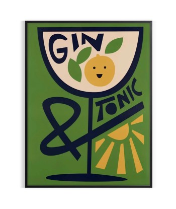 Gin Tonic Cocktail Art Print les ligaments