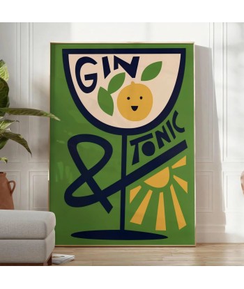 Gin Tonic Cocktail Art Print les ligaments