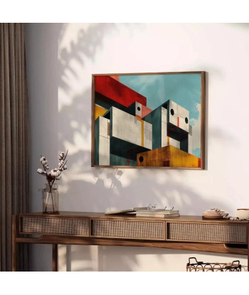 Cubism Art Wall Print 4 hantent personnes