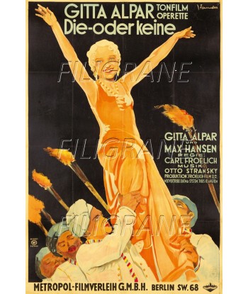 GITTA ALPAR OPERETTE Rdwi-POSTER/REPRODUCTION d1 AFFICHE VINTAGE acheter en ligne