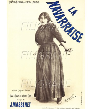 LA NAVARRAISE THEATRE Rgnh-POSTER/REPRODUCTION d1 AFFICHE VINTAGE de votre