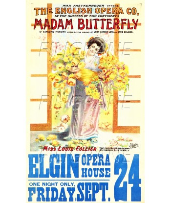 MADAM BUTTERFLY OpéRA Rbev-POSTER/REPRODUCTION d1 AFFICHE VINTAGE En savoir plus