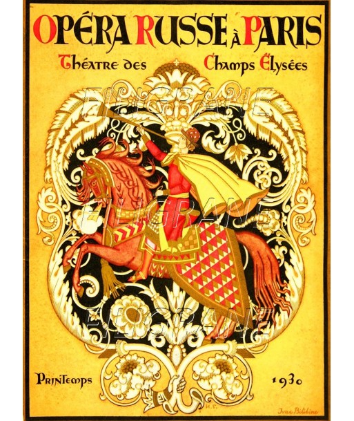 OpéRA RUSSE PARIS 1930 Rklf-POSTER/REPRODUCTION d1 AFFICHE VINTAGE soldes