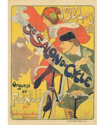 SALON CYCLES 1897 Rf279-POSTER/REPRODUCTION d1 AFFICHE VINTAGE Venez acheter