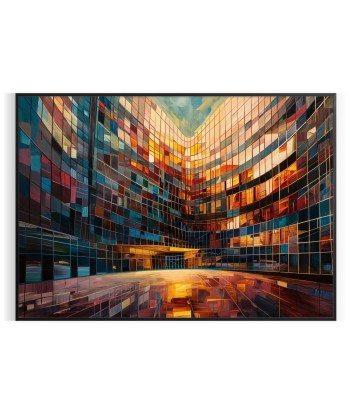 Futurism Building Impasto Oil Painting Print Vous souhaitez 