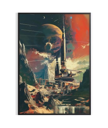 Futurism Building Poster Painting Poster votre restaurant rapide dans 