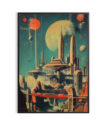 Futurism Building Poster Painting Wall Art Livraison rapide