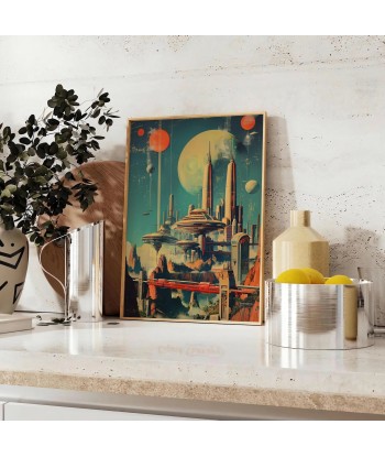 Futurism Building Poster Painting Wall Art Livraison rapide