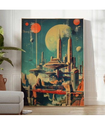 Futurism Building Poster Painting Wall Art Livraison rapide