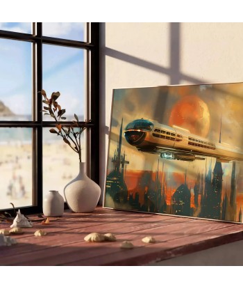 Futurism Of Travel Poster Painting Wall Print 1 une grave pollution 