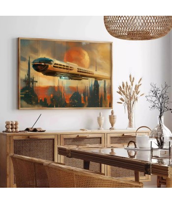 Futurism Of Travel Poster Painting Wall Print 1 une grave pollution 