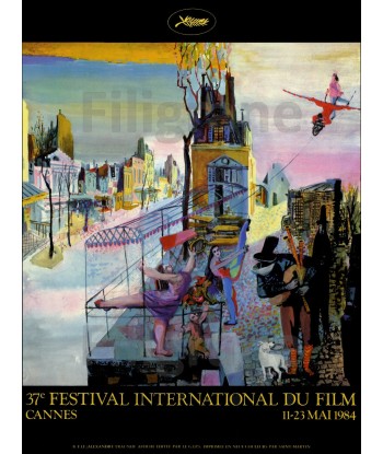 FESTIVAL de CANNES 1984-BELLE AFFICHE ORIGINALE 60x80cm Etat Neuf En savoir plus