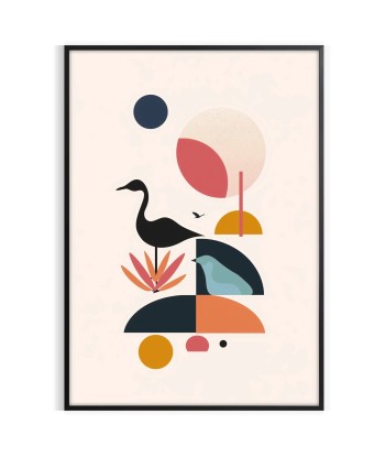 Geometric Minimal Art Print 6 l'évolution des habitudes 