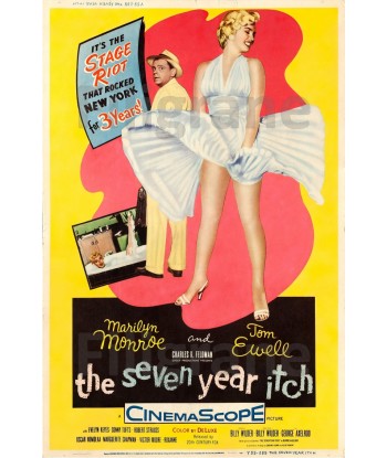 FILM The SEVEN YEAR ITCH Rcua-POSTER/REPRODUCTION d1 AFFICHE VINTAGE de l' environnement