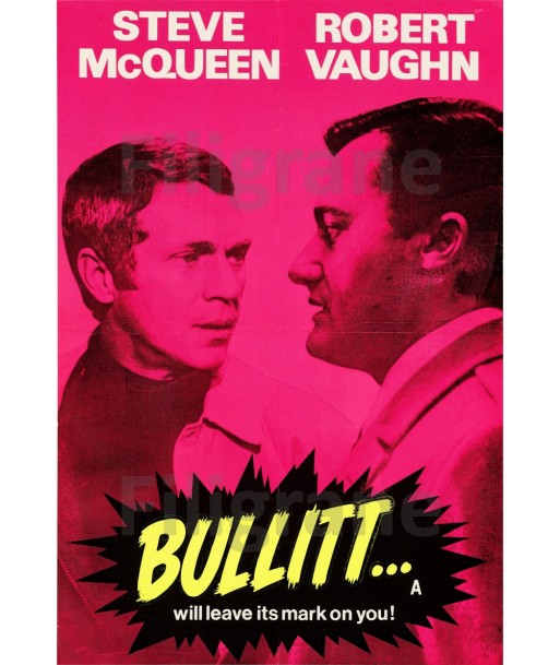 FILM BULLITT Rtph-POSTER/REPRODUCTION d1 AFFICHE VINTAGE store