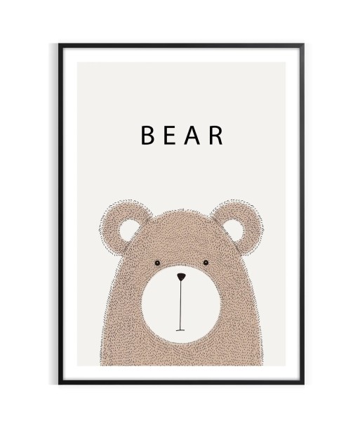 Bear Animal Wall Print À commander