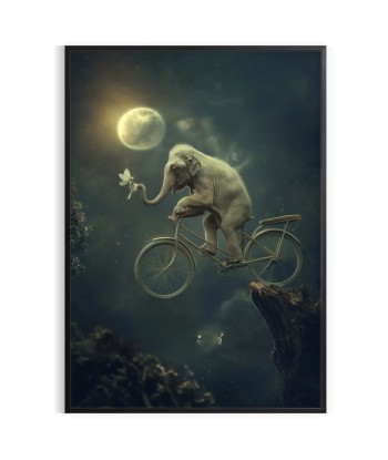 Bike Elephant Animal Poster la chaussure