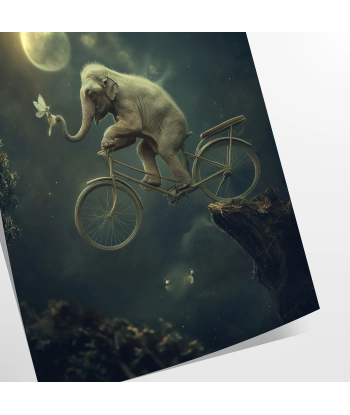 Bike Elephant Animal Poster la chaussure