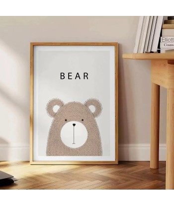 Bear Animal Wall Print À commander