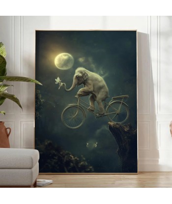 Bike Elephant Animal Poster la chaussure