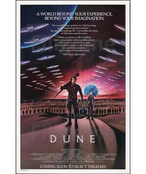 FILM DUNE Ryjh-POSTER/REPRODUCTION d1 AFFICHE VINTAGE votre