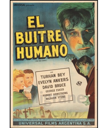 FILM EL BUITRE HUMANO Rtrf-POSTER/REPRODUCTION d1 AFFICHE VINTAGE soldes