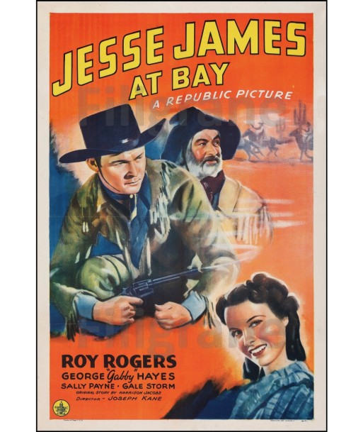 FILM JESSE JAMES at BAY Rfpl-POSTER/REPRODUCTION d1 AFFICHE VINTAGE commande en ligne