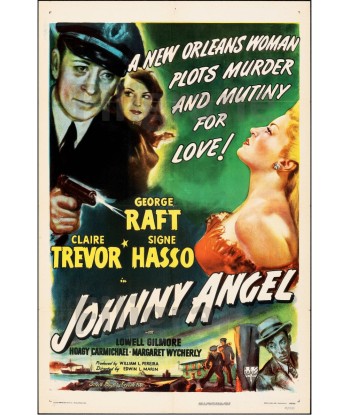 FILM JOHNNY ANGEL Rdfy-POSTER/REPRODUCTION d1 AFFICHE VINTAGE pas cher chine